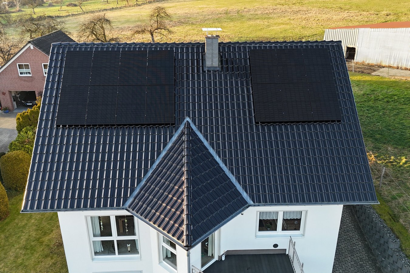 PV-Dachanlage eines AggerEnergie-Kunden