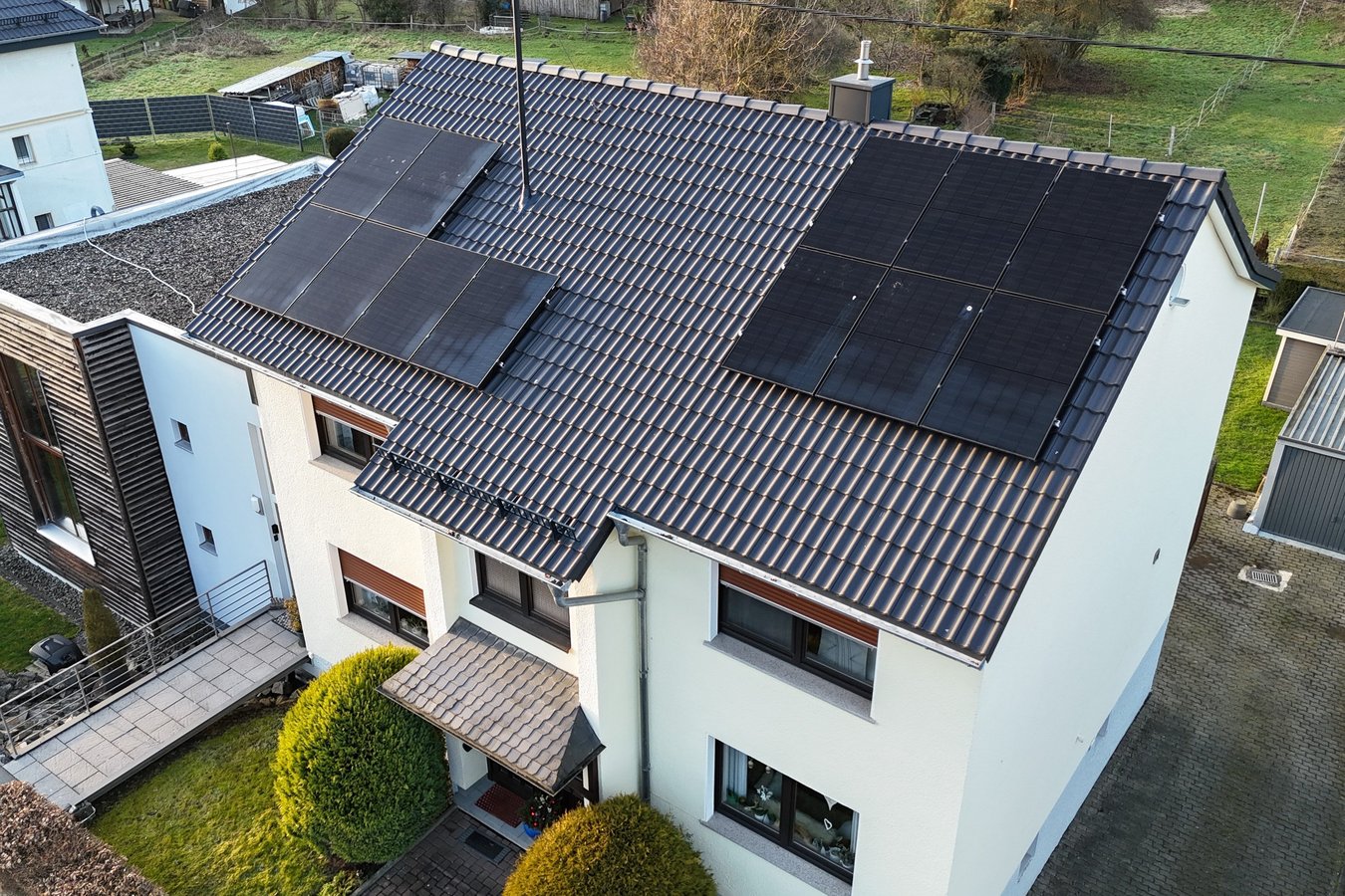 PV-Dachanlage eines AggerEnergie-Kunden