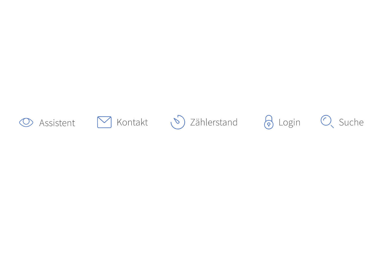 Meta-Navigation mit Suche und Eye-Able-Assistent auf der AggerEnergie-Website.