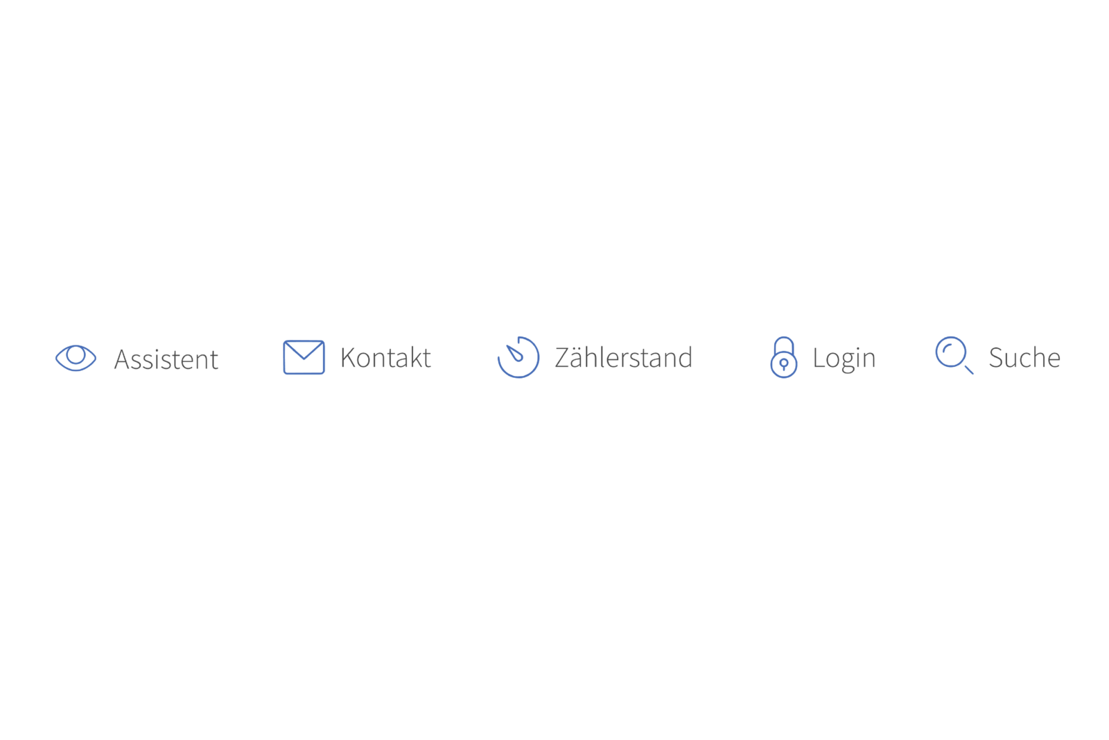 Meta-Navigation mit Suche und Eye-Able-Assistent auf der AggerEnergie-Website.