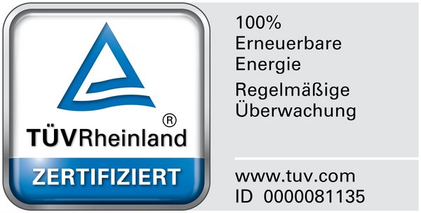 zertifizierter Ökostrom